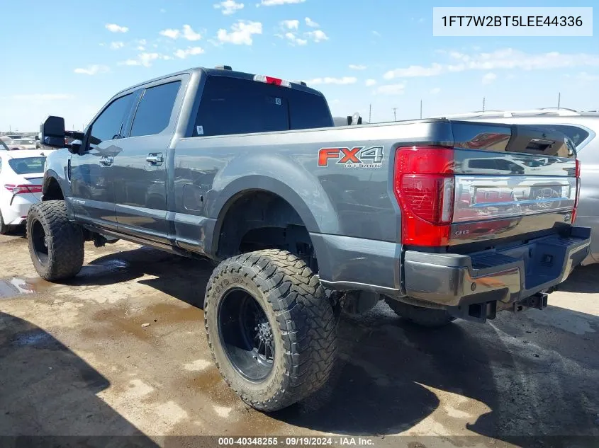 2020 Ford F-250 Platinum VIN: 1FT7W2BT5LEE44336 Lot: 40348255