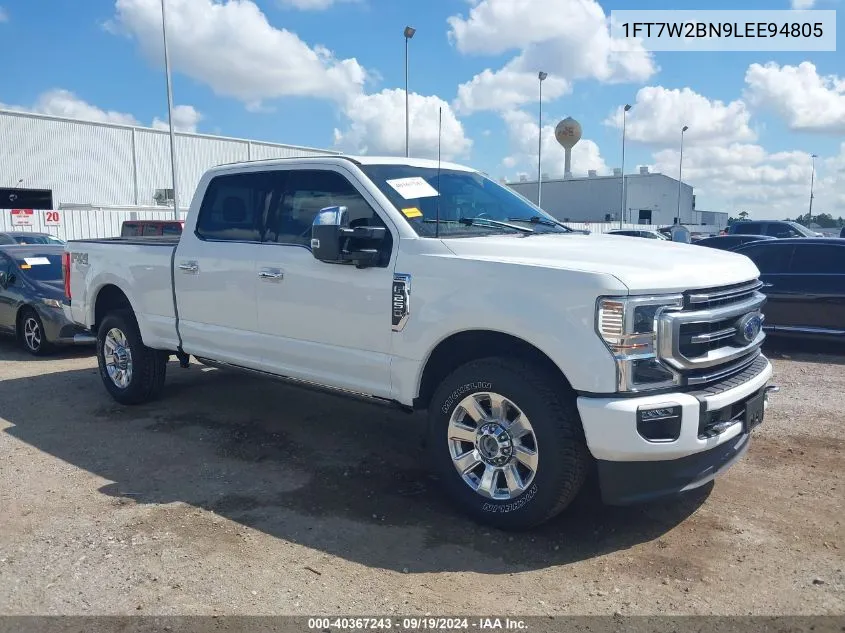 2020 Ford F-250 Platinum VIN: 1FT7W2BN9LEE94805 Lot: 40367243