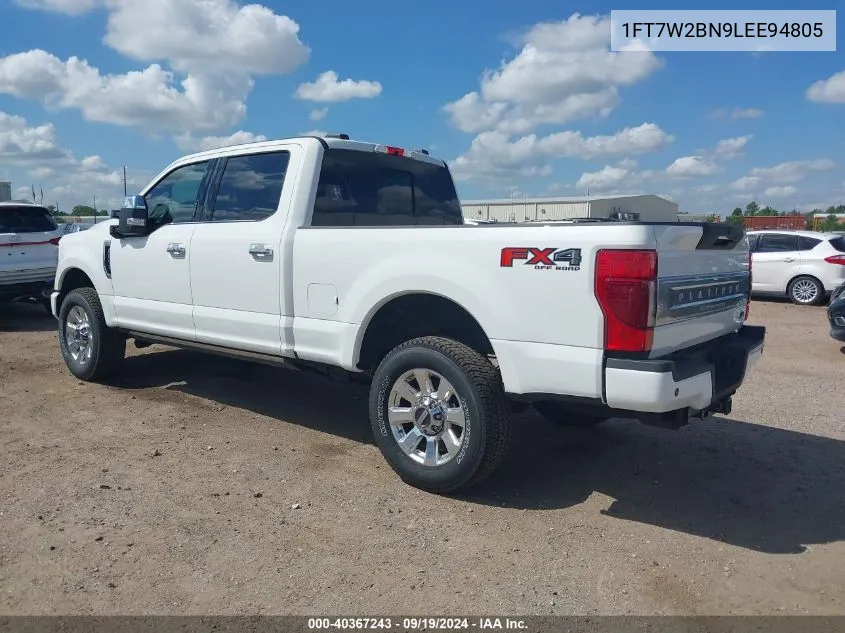 1FT7W2BN9LEE94805 2020 Ford F-250 Platinum