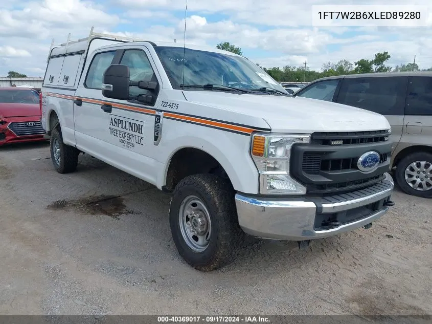 2020 Ford F-250 Xl VIN: 1FT7W2B6XLED89280 Lot: 40369017