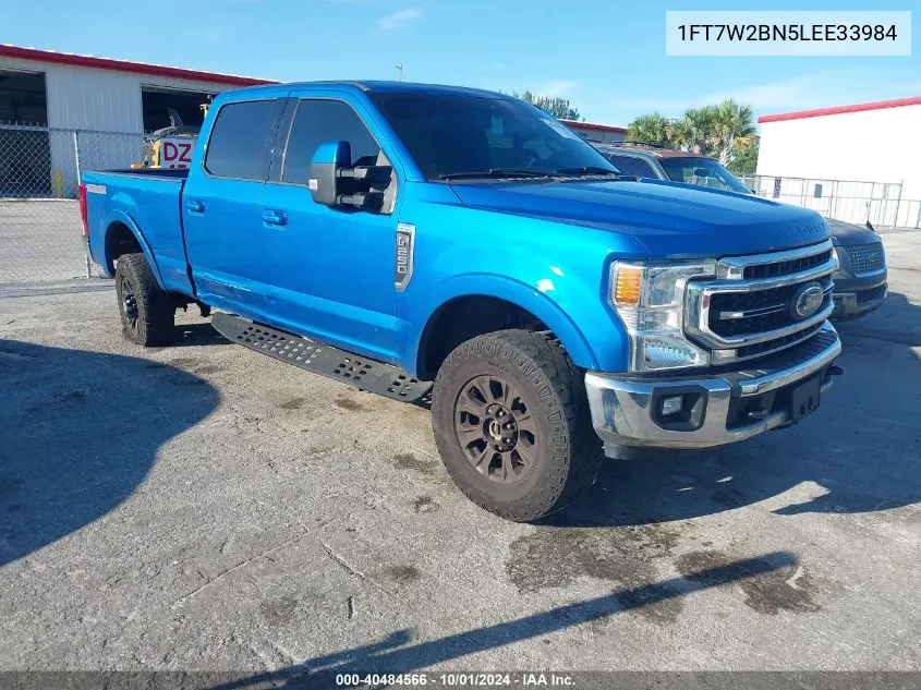 2020 Ford F250 Super Duty VIN: 1FT7W2BN5LEE33984 Lot: 40484566