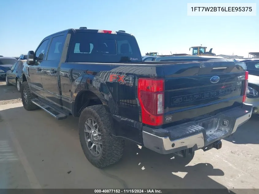 2020 Ford F-250 Lariat VIN: 1FT7W2BT6LEE95375 Lot: 40877152