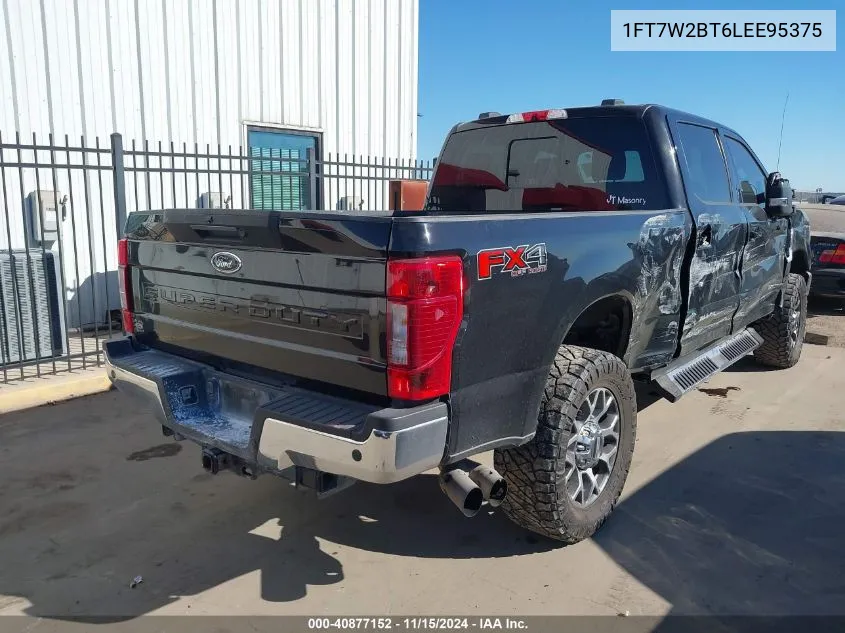 2020 Ford F-250 Lariat VIN: 1FT7W2BT6LEE95375 Lot: 40877152