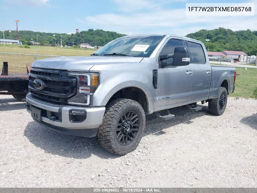 2021 Ford F-250 Lariat VIN: 1FT7W2BTXMED85768 Lot: 39698682