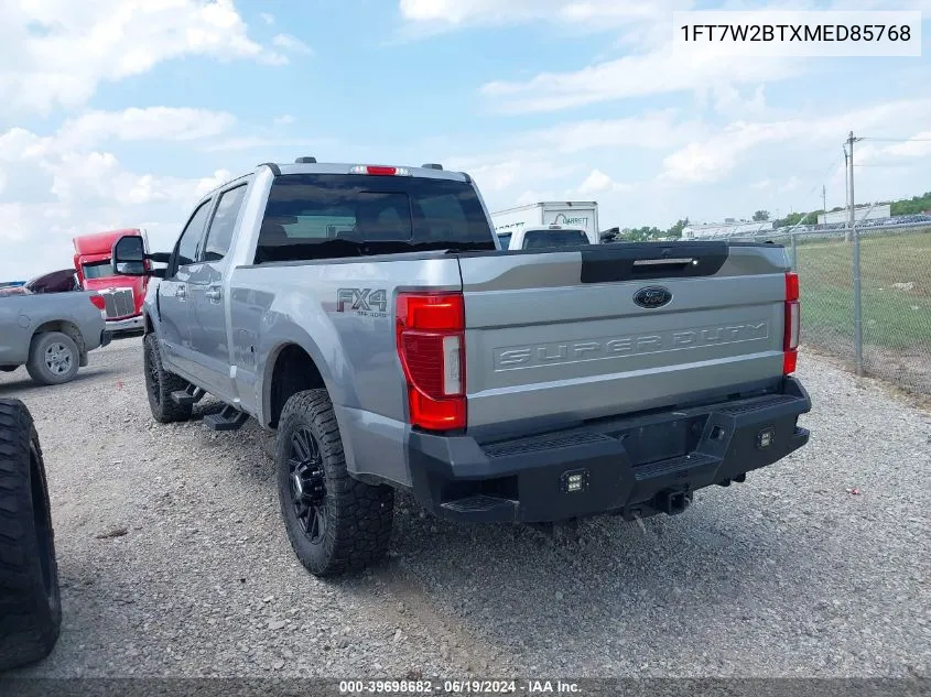 1FT7W2BTXMED85768 2021 Ford F-250 Lariat