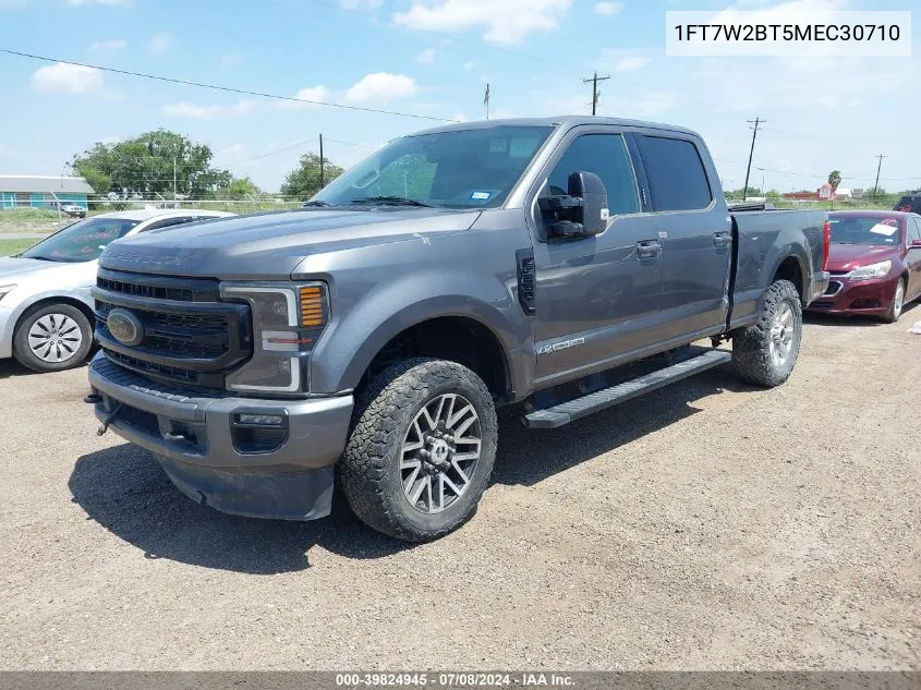 2021 Ford F-250 Lariat VIN: 1FT7W2BT5MEC30710 Lot: 39824945