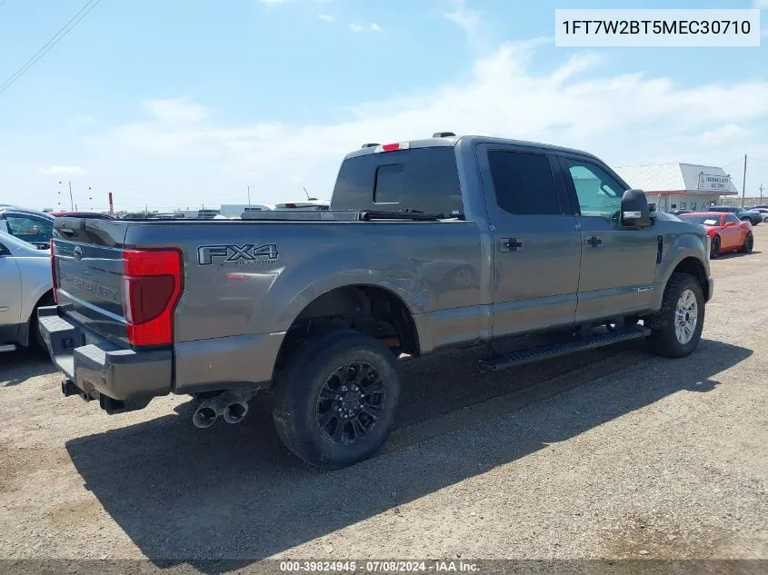 2021 Ford F-250 Lariat VIN: 1FT7W2BT5MEC30710 Lot: 39824945