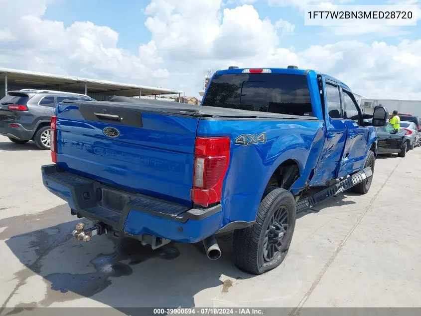 1FT7W2BN3MED28720 2021 Ford F-250 Lariat