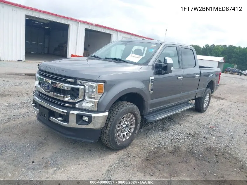 1FT7W2BN1MED87412 2021 Ford F-250 Xlt