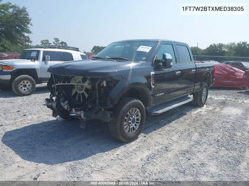 2021 Ford F-250 Xlt VIN: 1FT7W2BTXMED38305 Lot: 40065668