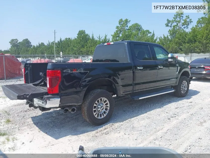 2021 Ford F-250 Xlt VIN: 1FT7W2BTXMED38305 Lot: 40065668