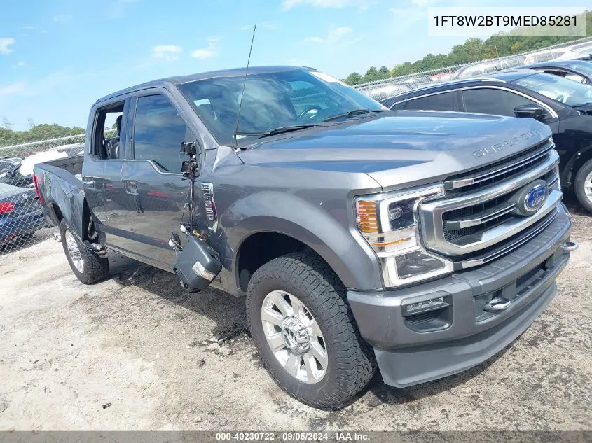 2021 Ford F-250 Platinum VIN: 1FT8W2BT9MED85281 Lot: 40230722