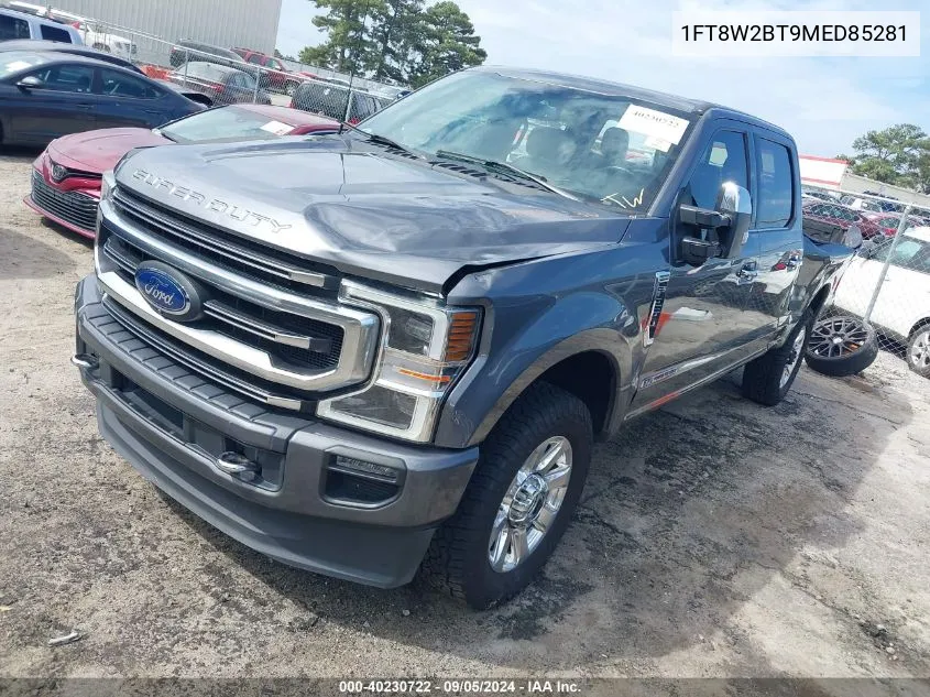 2021 Ford F-250 Platinum VIN: 1FT8W2BT9MED85281 Lot: 40230722