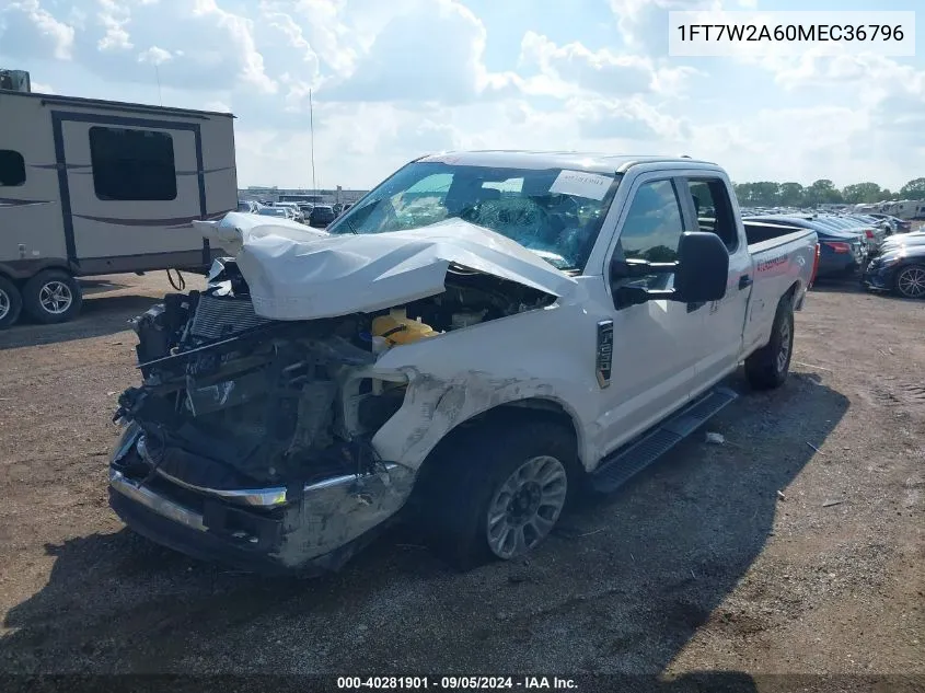 2021 Ford F-250 Xl VIN: 1FT7W2A60MEC36796 Lot: 40281901