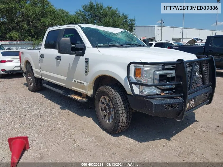 2021 Ford F-250 Xl VIN: 1FT7W2BT3MED89886 Lot: 40320236