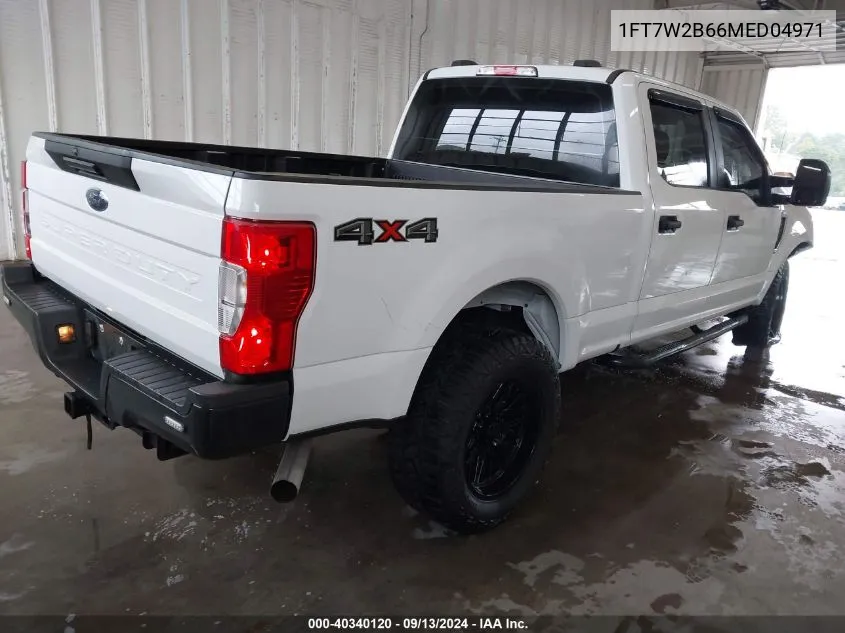 2021 Ford F-250 Xl VIN: 1FT7W2B66MED04971 Lot: 40340120