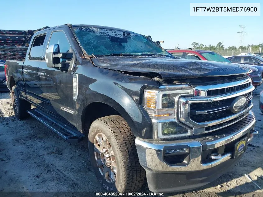 2021 Ford F-250 Lariat VIN: 1FT7W2BT5MED76900 Lot: 40485204