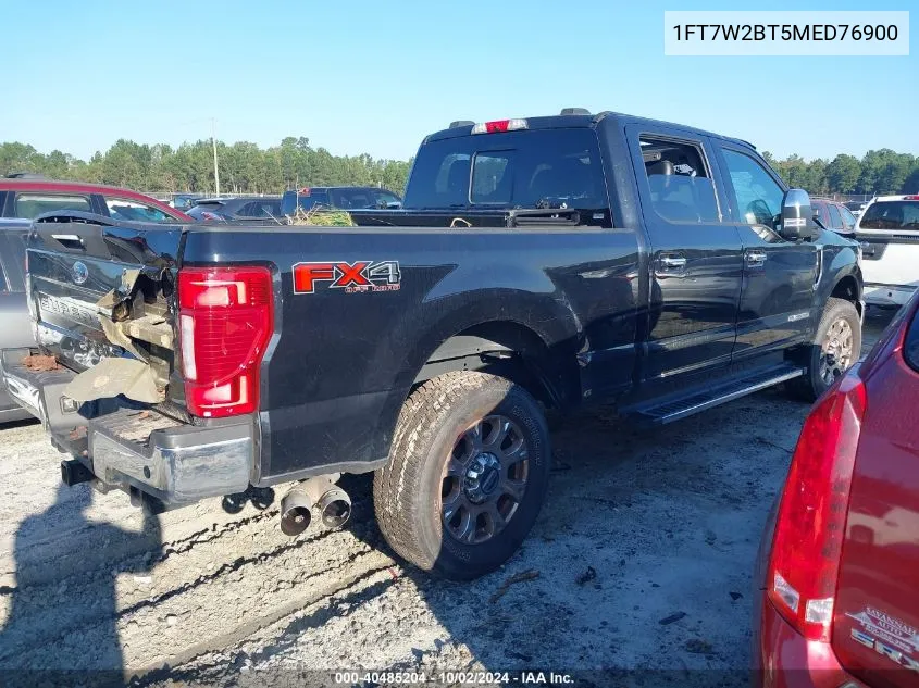 2021 Ford F-250 Lariat VIN: 1FT7W2BT5MED76900 Lot: 40485204