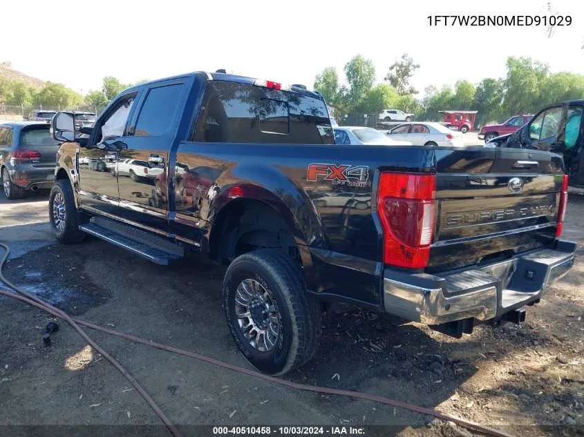 2021 Ford F-250 Xlt VIN: 1FT7W2BN0MED91029 Lot: 40510458