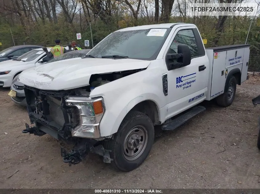 2021 Ford F-250 Xl VIN: 1FDBF2A63MEC42825 Lot: 40831310