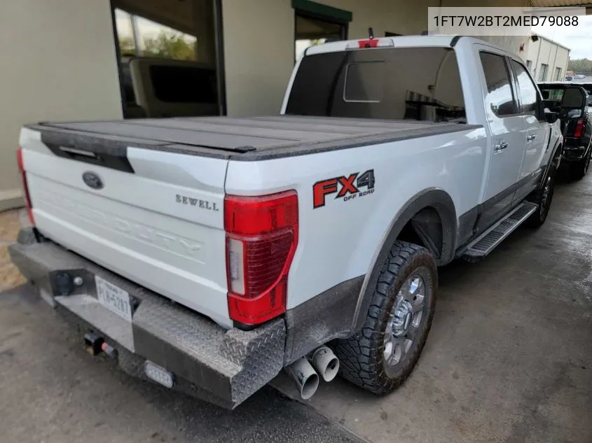 2021 Ford F250 Super Duty VIN: 1FT7W2BT2MED79088 Lot: 40930813