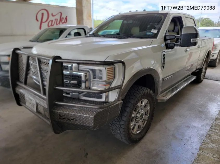 2021 Ford F250 Super Duty VIN: 1FT7W2BT2MED79088 Lot: 40930813