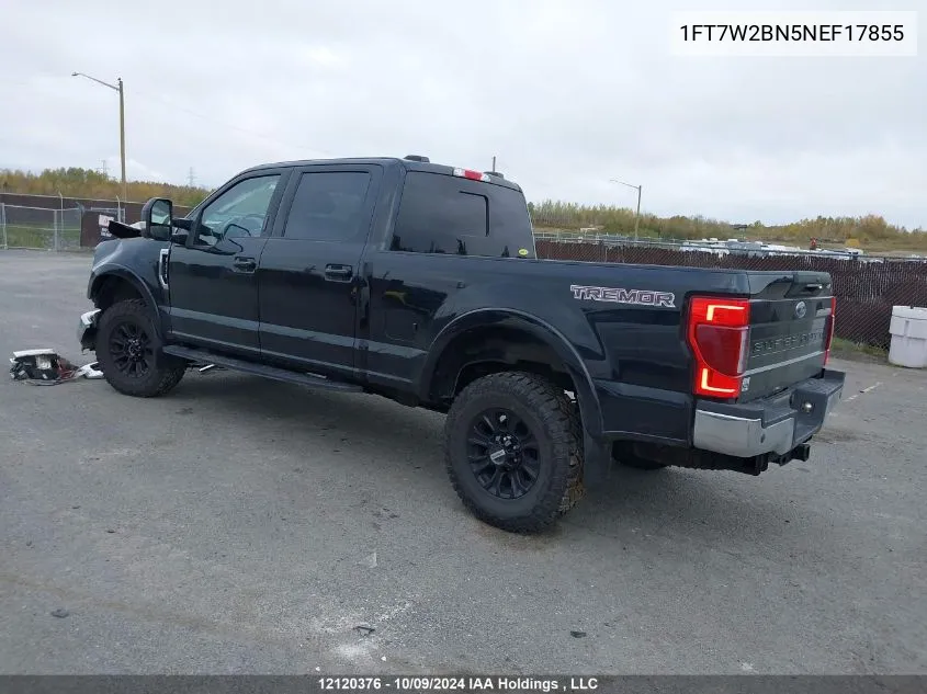 2022 Ford F-250 Lariat VIN: 1FT7W2BN5NEF17855 Lot: 12120376