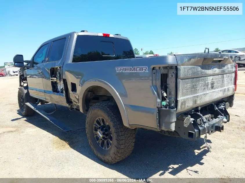 2022 Ford F-250 Lariat VIN: 1FT7W2BN5NEF55506 Lot: 39599265