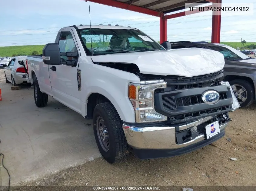 2022 Ford F-250 Xl VIN: 1FTBF2A65NEG44982 Lot: 39746287