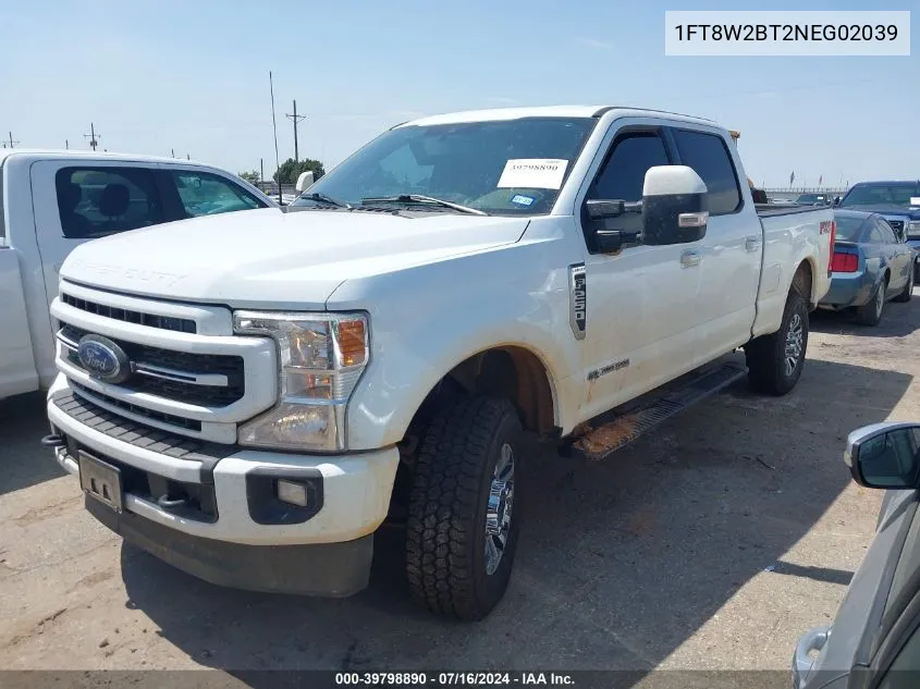 1FT8W2BT2NEG02039 2022 Ford F-250 Lariat