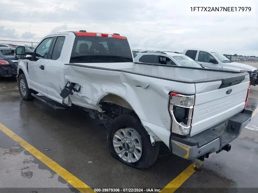 2022 Ford Super Duty F-250 Srw Xlt VIN: 1FT7X2AN7NEE17979 Lot: 39879306