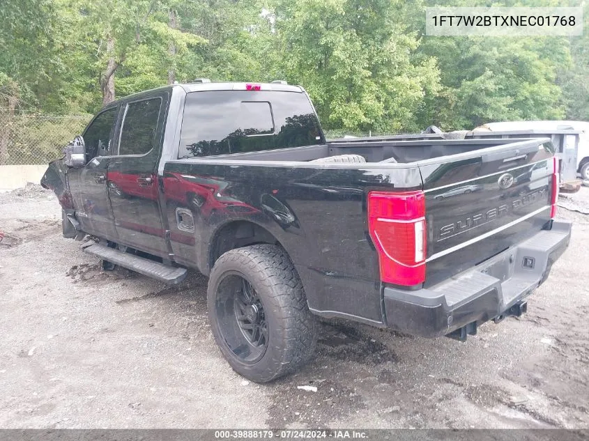 1FT7W2BTXNEC01768 2022 Ford F-250 Lariat