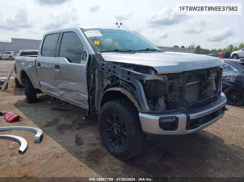 2022 Ford F-250 Lariat VIN: 1FT8W2BT8NEE37582 Lot: 39957769