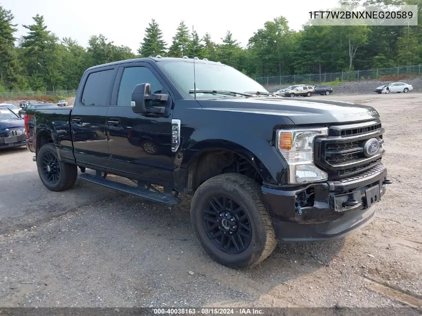 2022 Ford F-250 Lariat VIN: 1FT7W2BNXNEG20589 Lot: 40038163