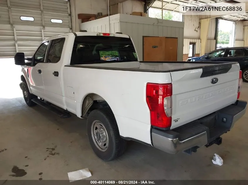 2022 Ford F-250 Xl VIN: 1FT7W2A61NEC68836 Lot: 40114069