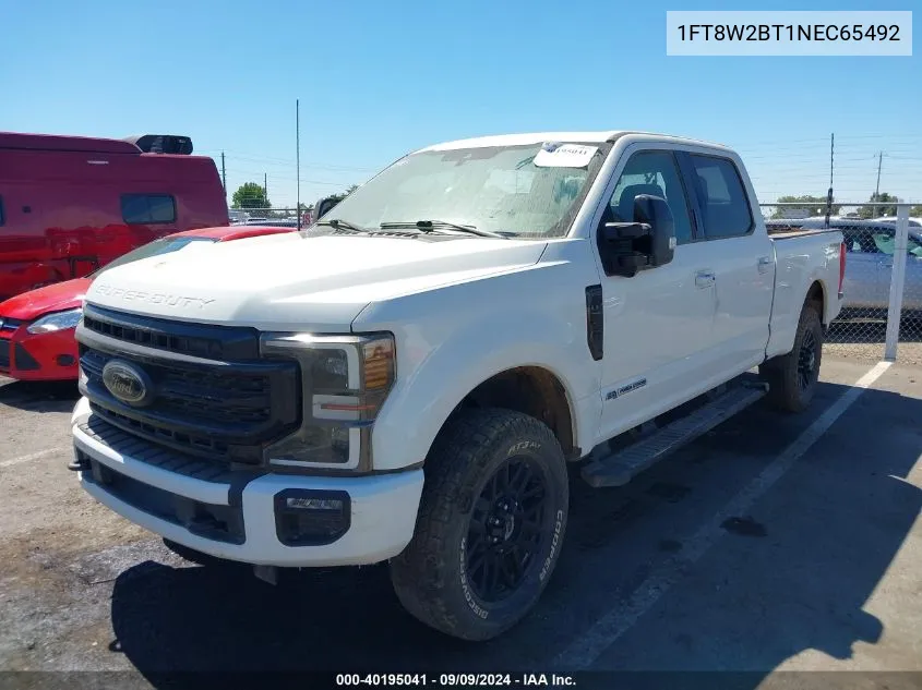 2022 Ford F-250 Lariat VIN: 1FT8W2BT1NEC65492 Lot: 40195041