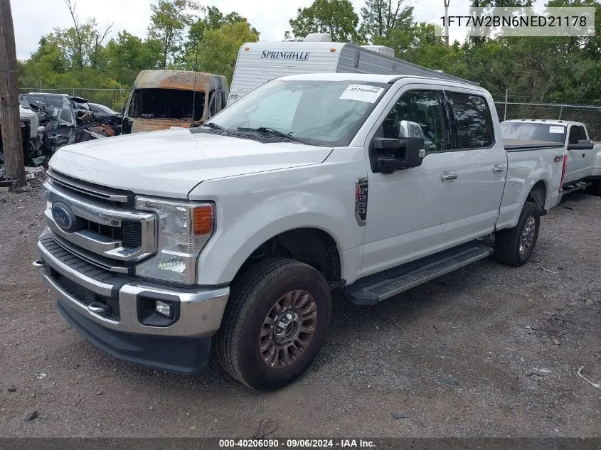 2022 Ford F-250 Xlt VIN: 1FT7W2BN6NED21178 Lot: 40206090