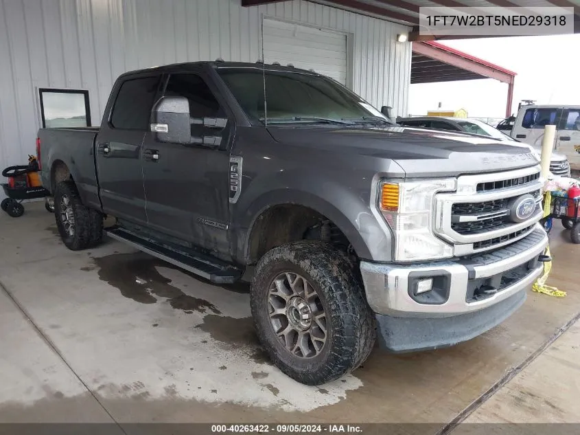 2022 Ford F-250 Lariat VIN: 1FT7W2BT5NED29318 Lot: 40263422