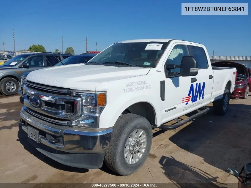 2022 Ford F-250 Xl VIN: 1FT8W2BT0NEF63841 Lot: 40277500