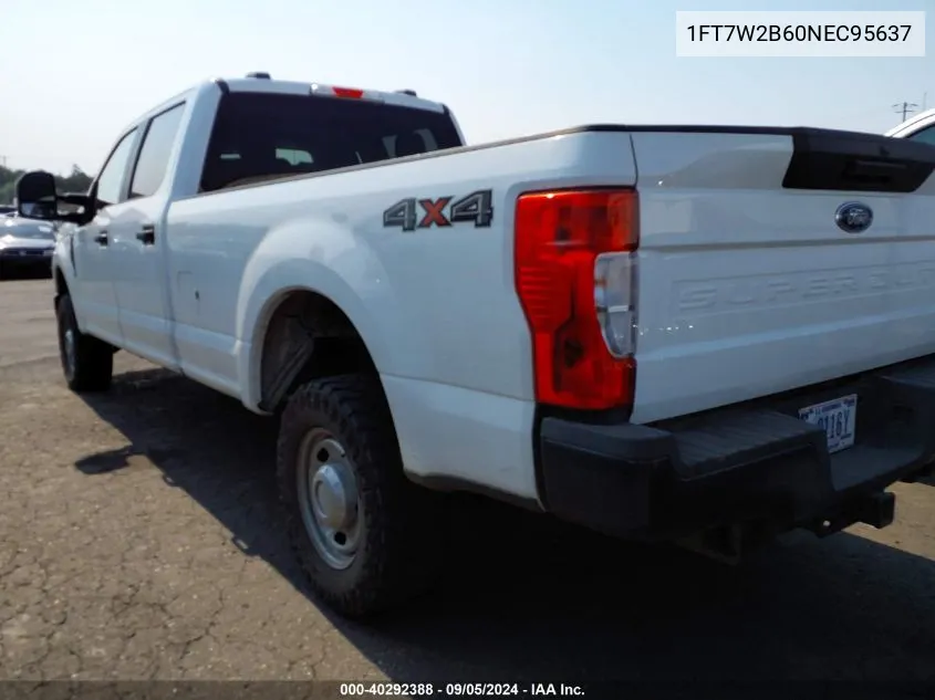 2022 Ford F-250 Xl VIN: 1FT7W2B60NEC95637 Lot: 40292388