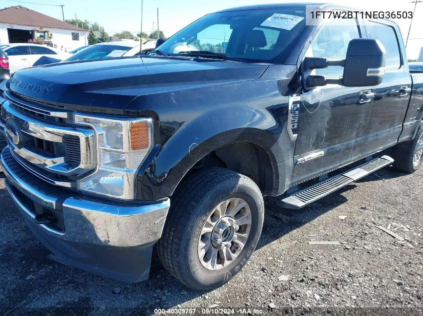 2022 Ford F-250 Xlt VIN: 1FT7W2BT1NEG36503 Lot: 40309757