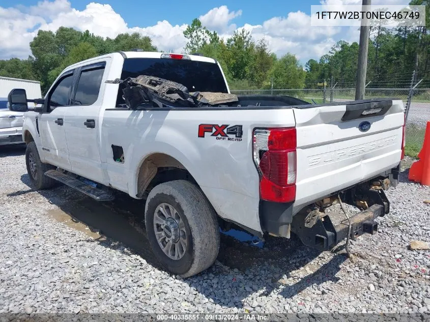 2022 Ford F-250 Xlt VIN: 1FT7W2BT0NEC46749 Lot: 40335851