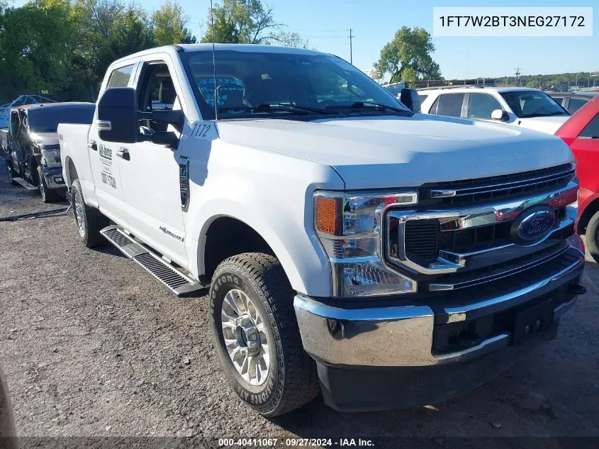 2022 Ford F-250 Xlt VIN: 1FT7W2BT3NEG27172 Lot: 40411067