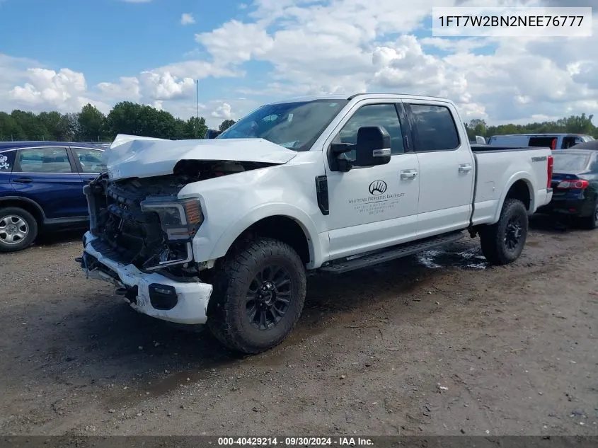 1FT7W2BN2NEE76777 2022 Ford F250 Super Duty