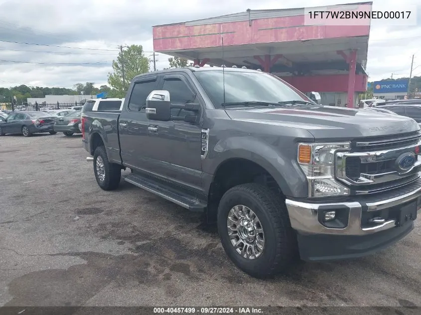 2022 Ford F-250 Xlt VIN: 1FT7W2BN9NED00017 Lot: 40457499