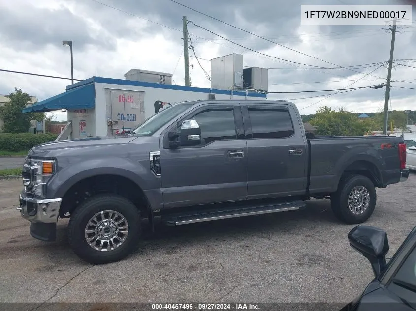 2022 Ford F-250 Xlt VIN: 1FT7W2BN9NED00017 Lot: 40457499