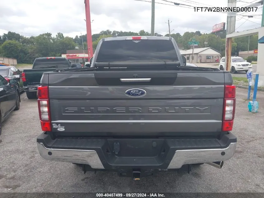 2022 Ford F-250 Xlt VIN: 1FT7W2BN9NED00017 Lot: 40457499