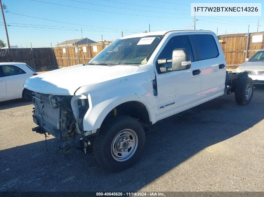 2022 Ford F-250 Xl VIN: 1FT7W2BTXNEC14326 Lot: 40845620