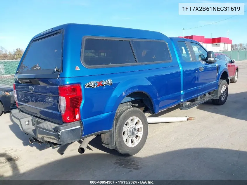 2022 Ford F-250 Xl VIN: 1FT7X2B61NEC31619 Lot: 40854907