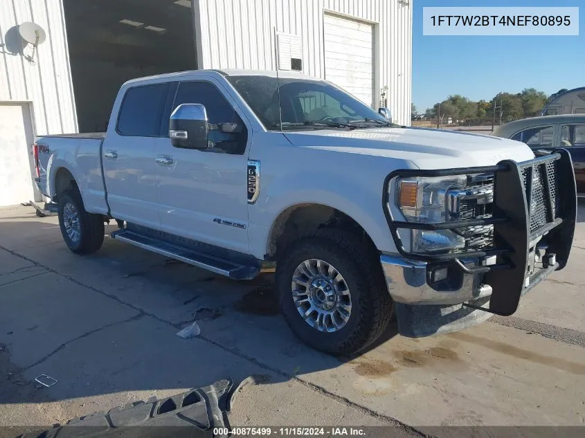 2022 Ford F-250 Xlt VIN: 1FT7W2BT4NEF80895 Lot: 40875499